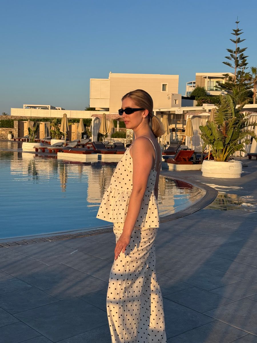 Olga Pavlenko przy kawie